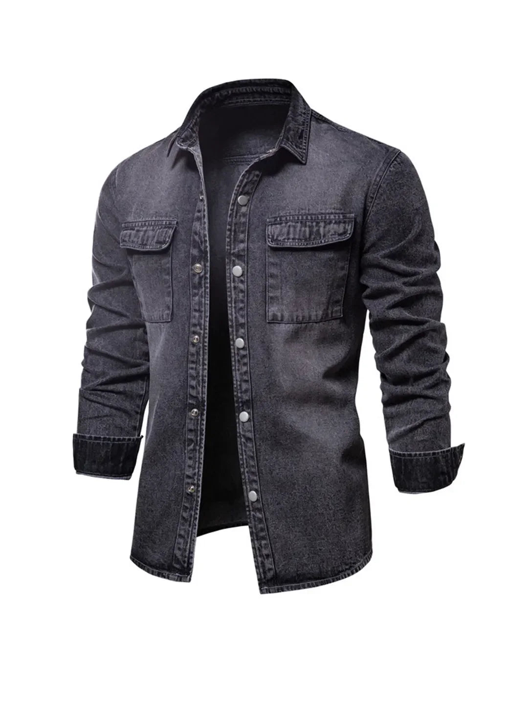 Thomas Hillas | Herren Jeanshemd im Used-Look