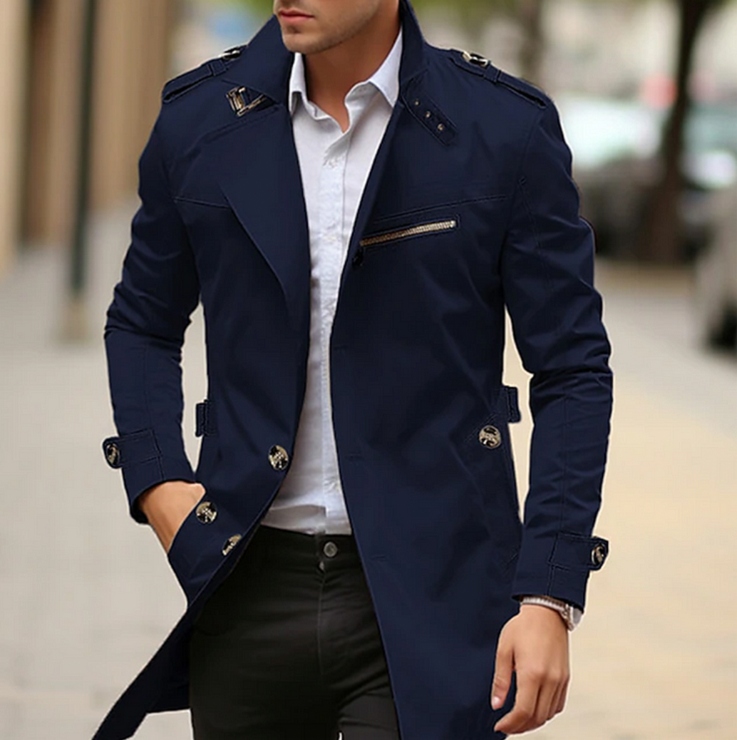 Thomas Hillas | Eleganter Klassischer Herren-Trenchcoat