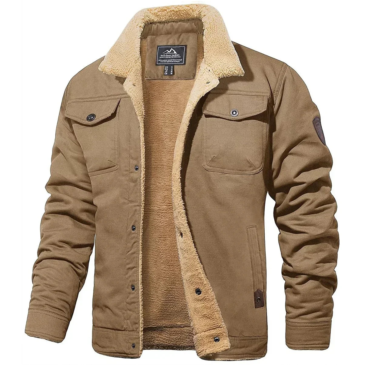 Thomas Hillas | Herren Winterjacke mit Teddyfutter