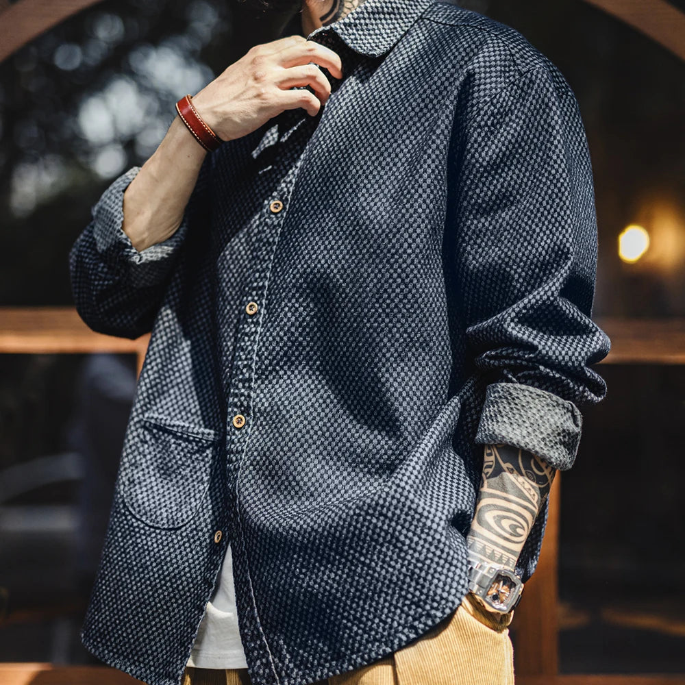 Thomas Hillas | Strukturierte Overshirt-Jacke