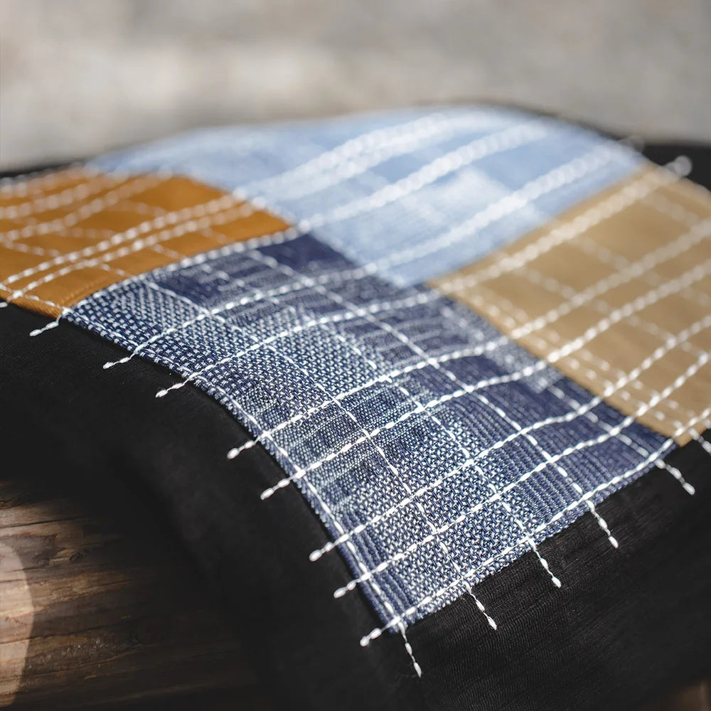 Thomas Hillas | Vintage Patchwork-Stil T-Shirt
