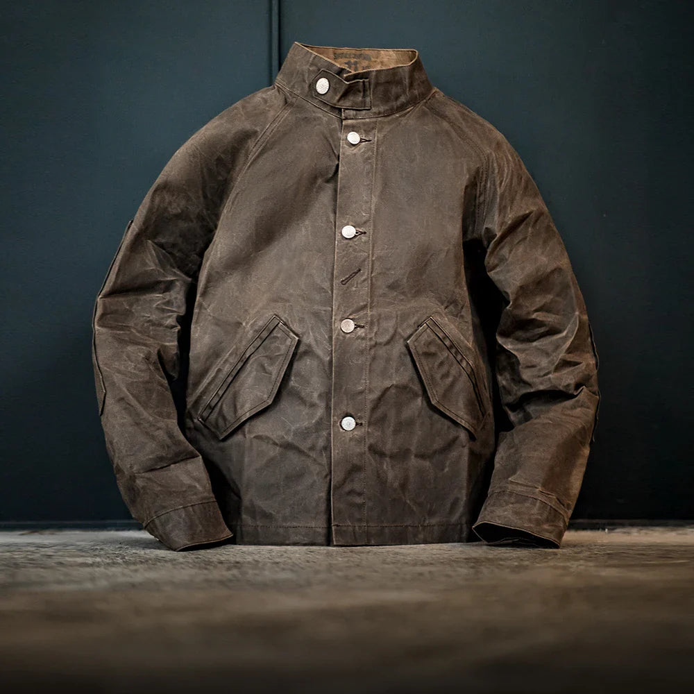 Thomas Hillas | Wachsbaumwoll-Jacke im Utility-Stil