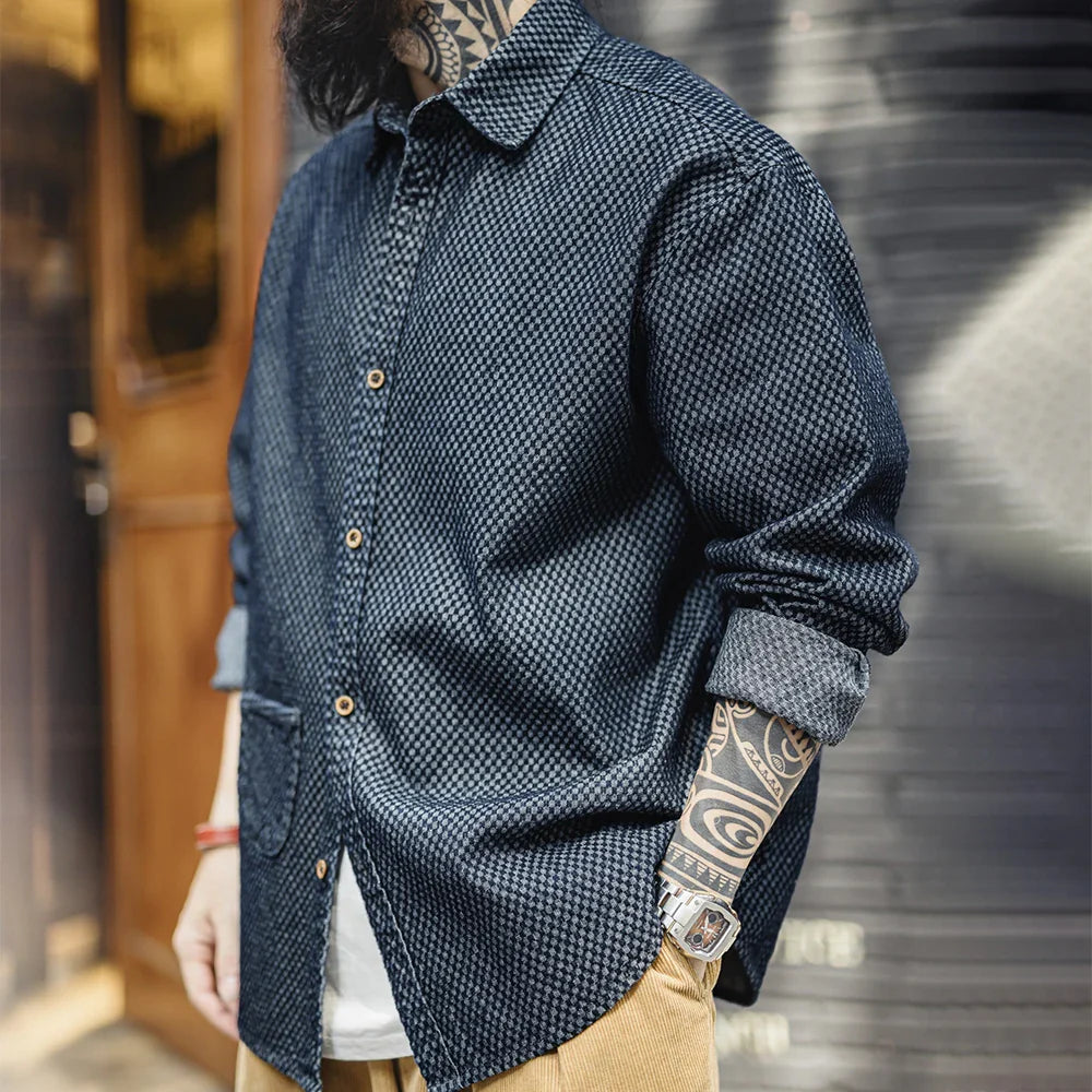 Thomas Hillas | Strukturierte Overshirt-Jacke