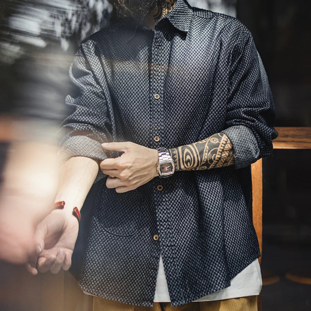 Thomas Hillas | Strukturierte Overshirt-Jacke