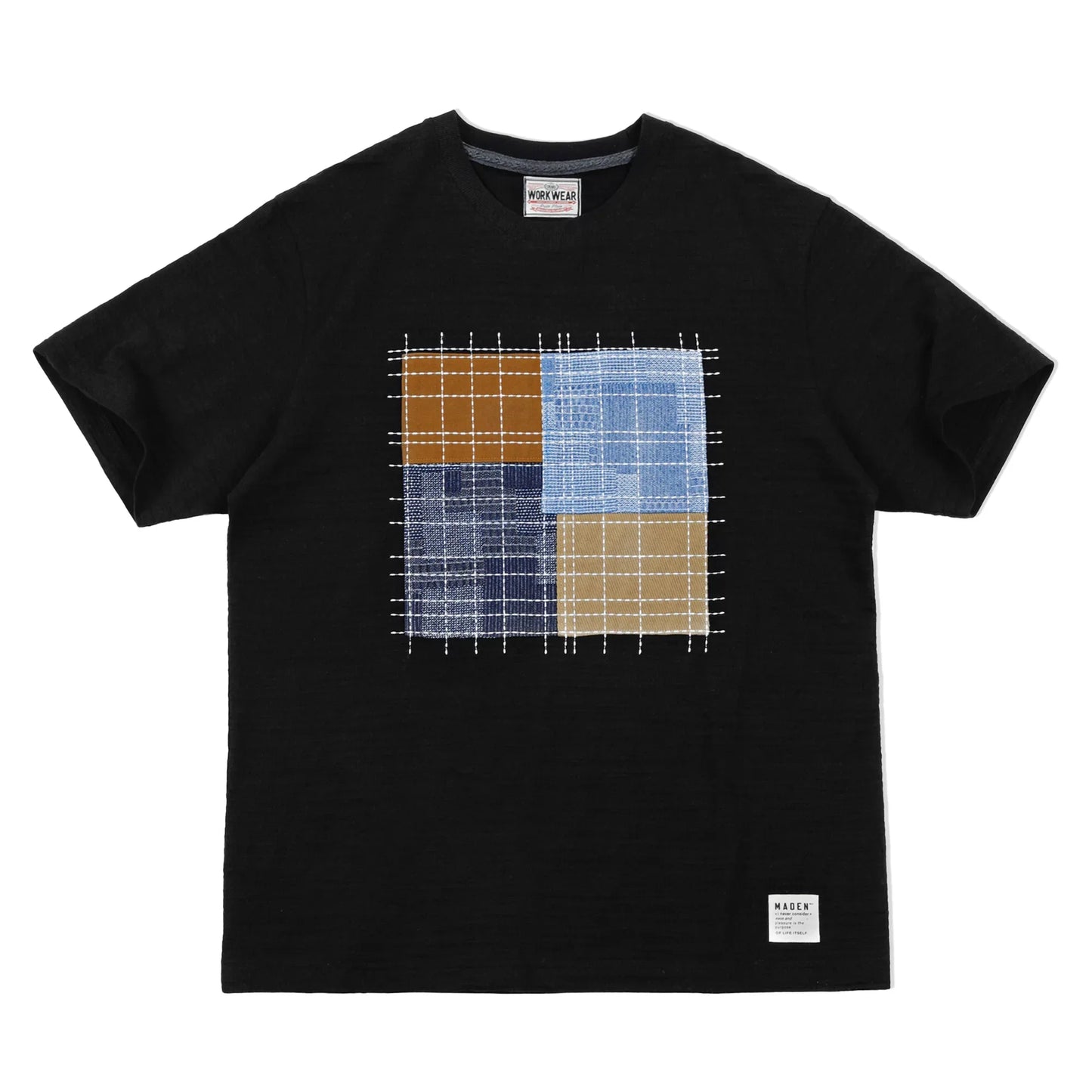 Thomas Hillas | Vintage Patchwork-Stil T-Shirt