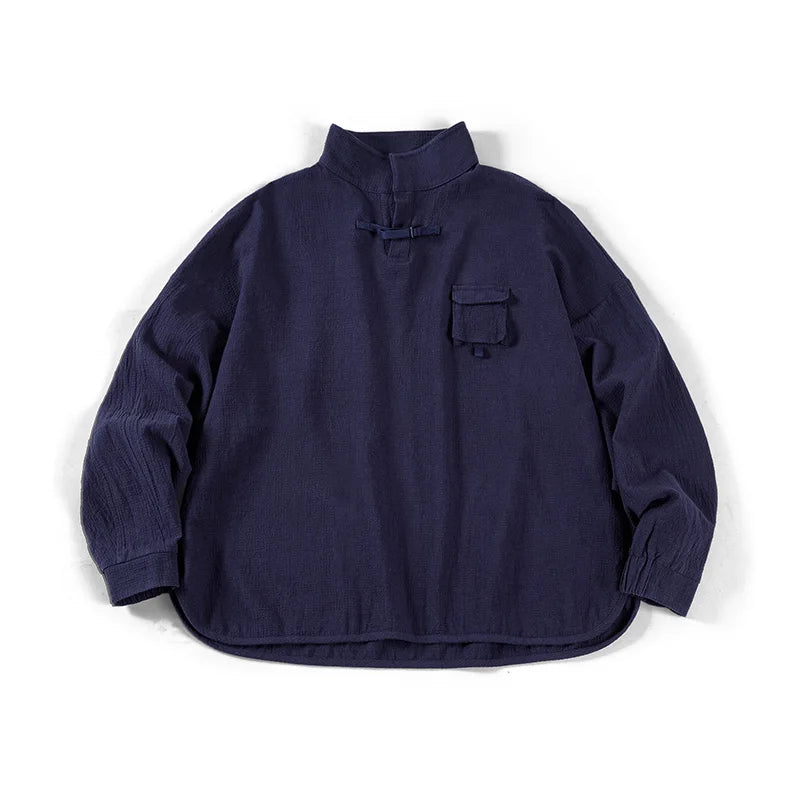 Thomas Hillas | Langarmshirt mit Brusttasche – Minimalistischer Stil, maximaler Komfort
