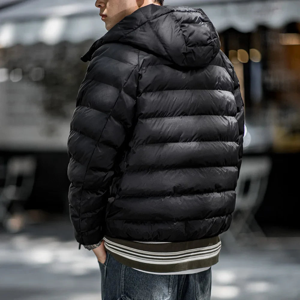 Thomas Hillas | Wattierte Herrenjacke mit Kapuze