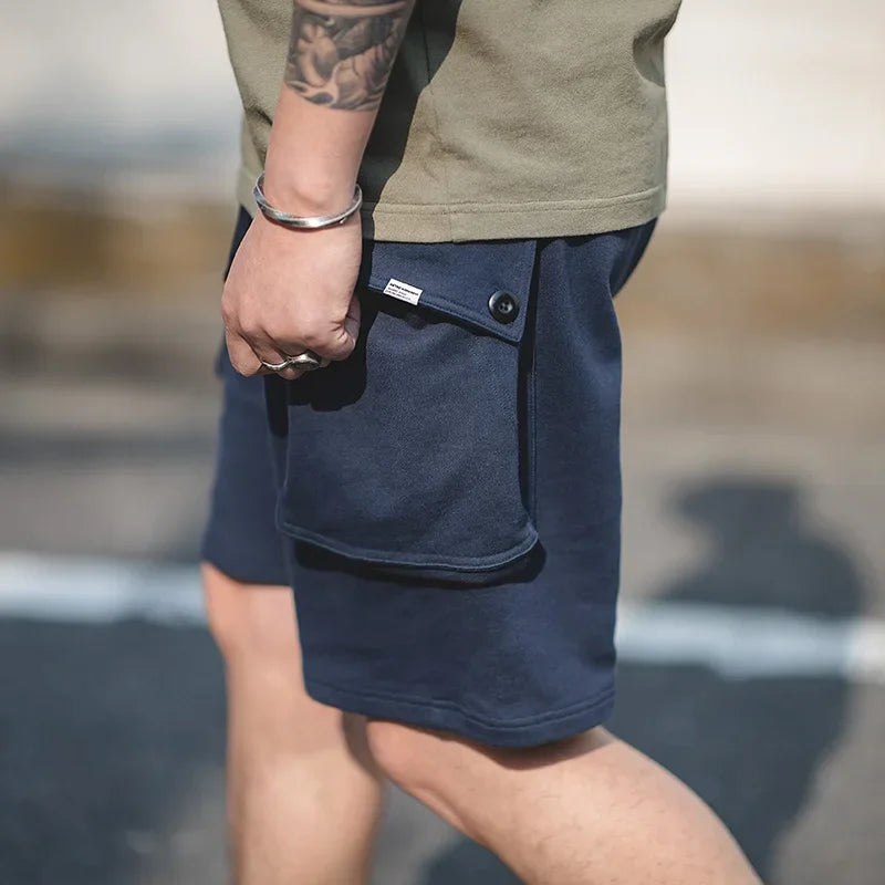 Thomas Hillas | Herren Loose Fit Baumwoll-Shorts mit großen Taschen – Arbeit & Taktik