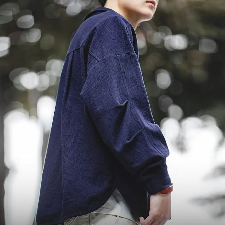 Thomas Hillas | Langarmshirt mit Brusttasche – Minimalistischer Stil, maximaler Komfort