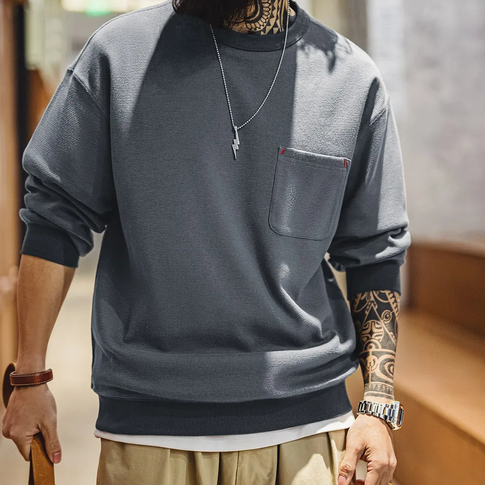 Thomas Hillas | Minimalistischer Pocket Sweater – Komfort trifft auf urbanen Style