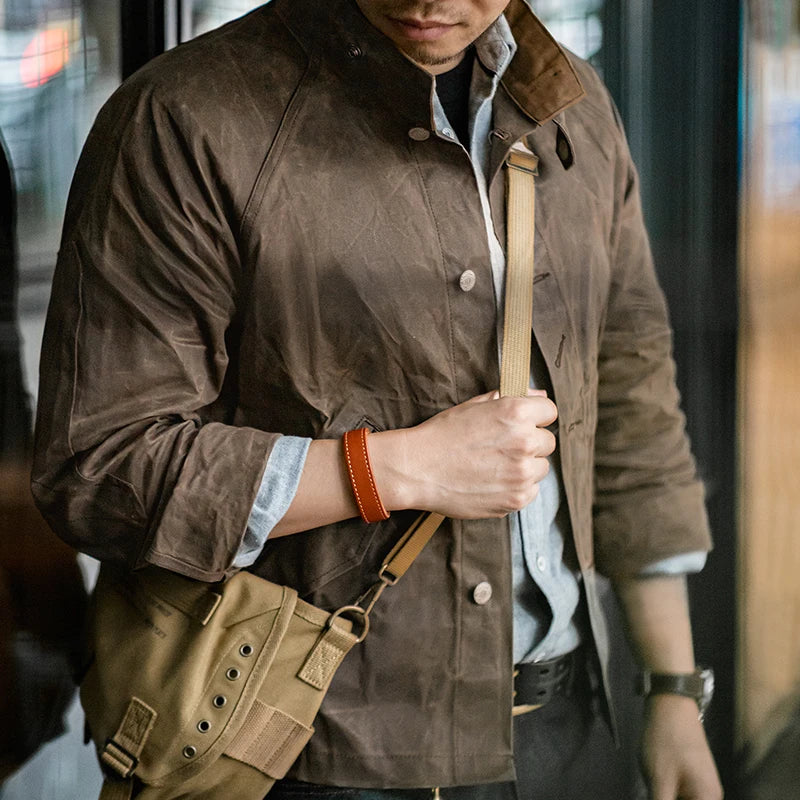 Thomas Hillas | Wachsbaumwoll-Jacke im Utility-Stil