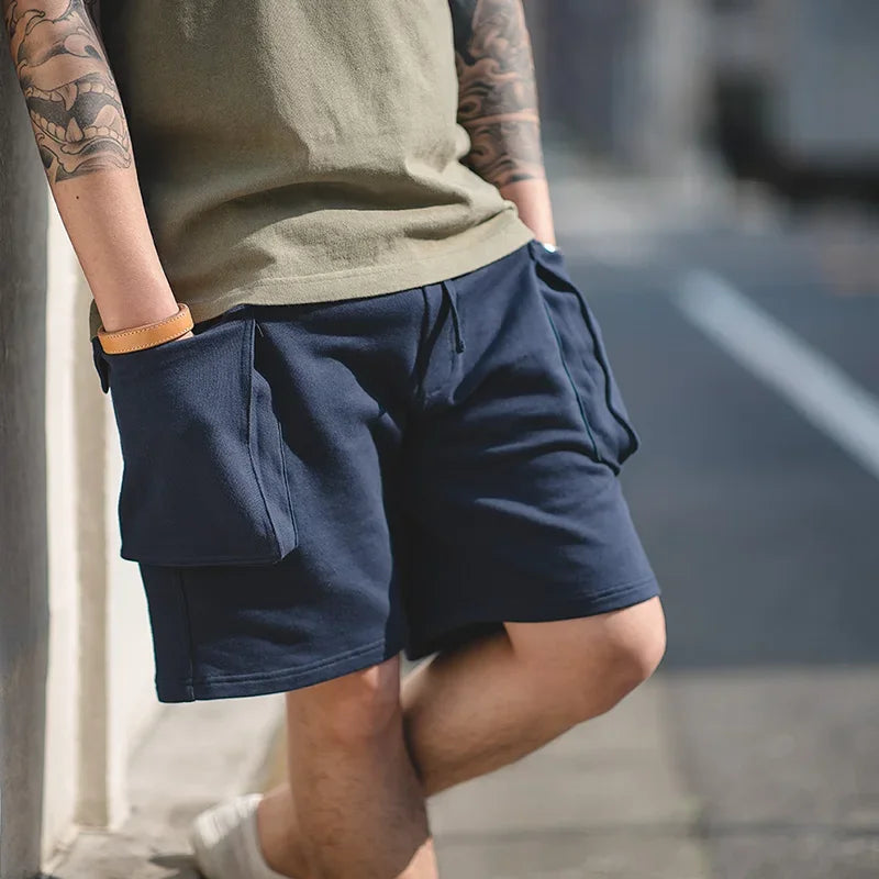 Thomas Hillas | Herren Loose Fit Baumwoll-Shorts mit großen Taschen – Arbeit & Taktik