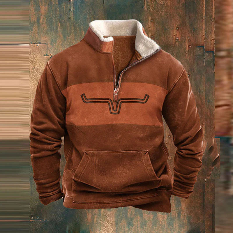 Thomas Hillas | Warmer Pullover mit Reißverschluss