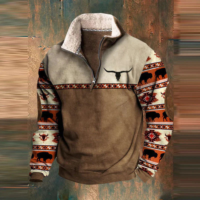 Thomas Hillas | Warmer Pullover mit Reißverschluss