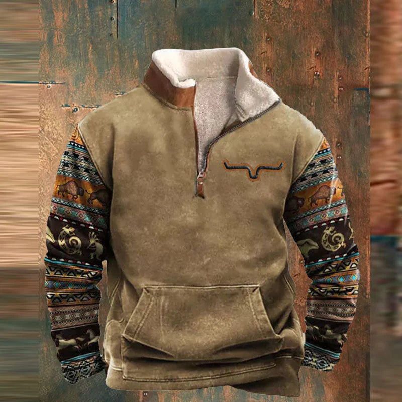 Thomas Hillas | Warmer Pullover mit Reißverschluss