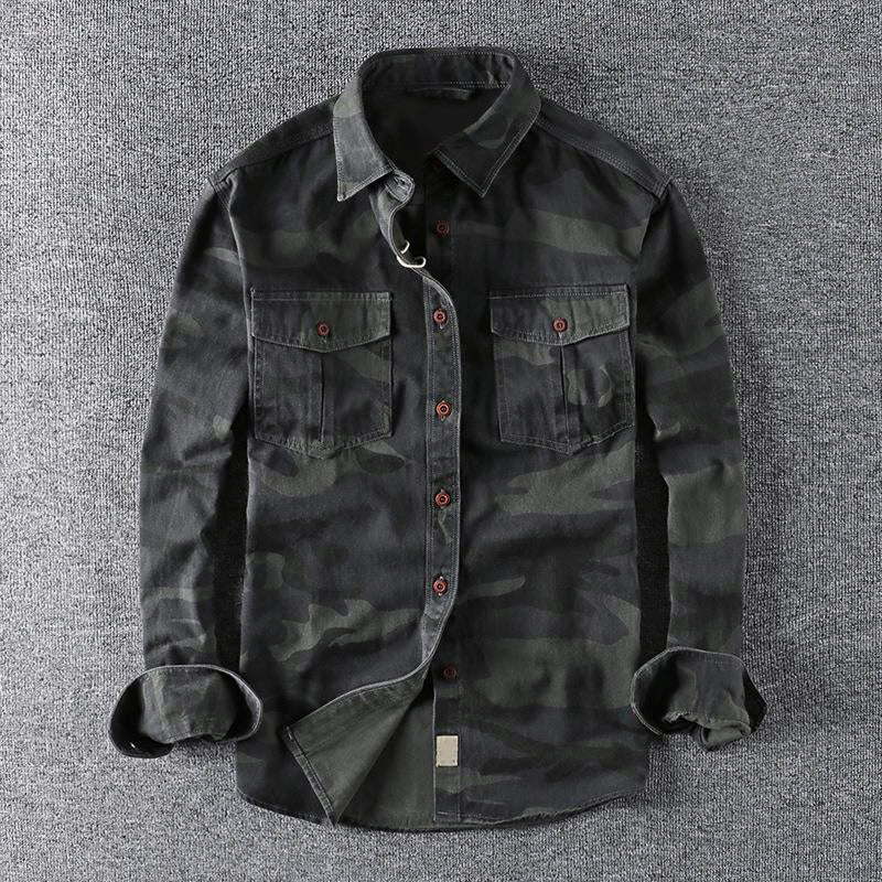 Thomas Hillas | Herren Freizeit-Hemd im Camouflage-Look