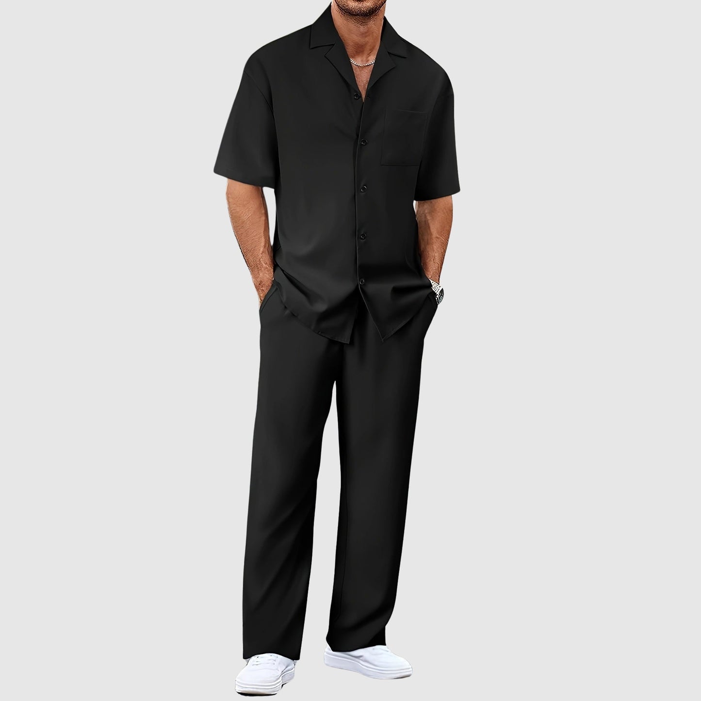 Thomas Hillas | 2-teiliges Herren-Set aus Hemd und Hose