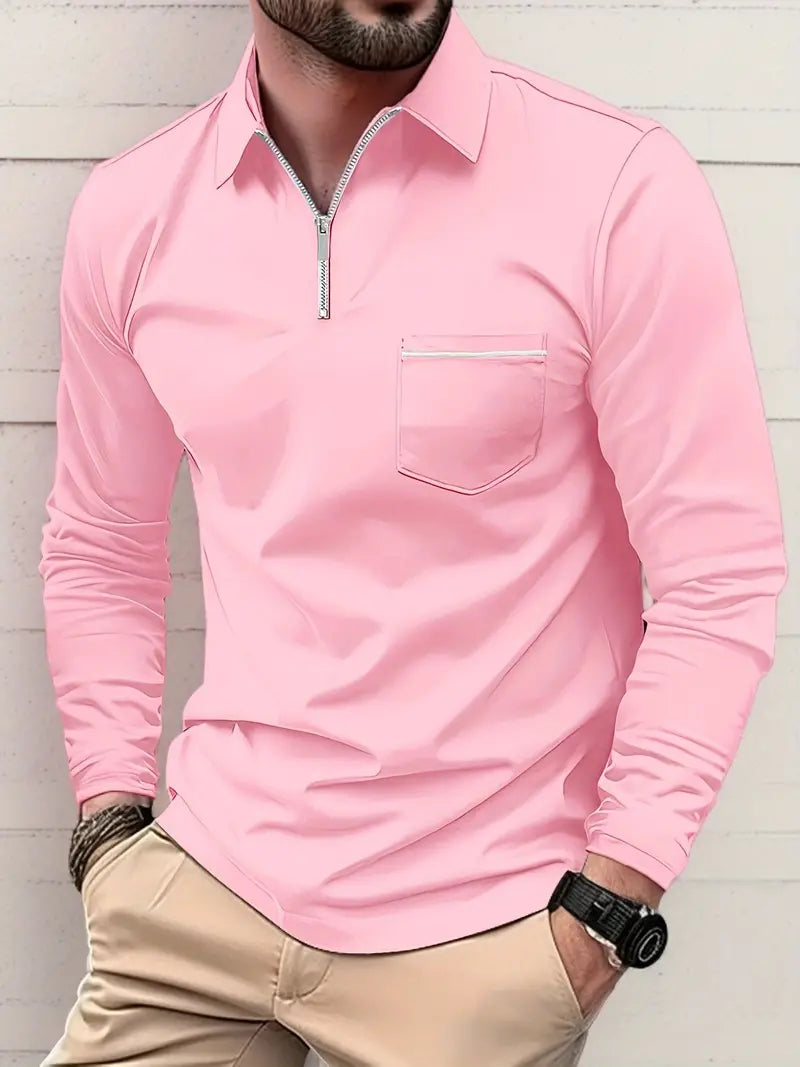 Thomas Hillas | Langarm-reibverschlussshirt für den frühling