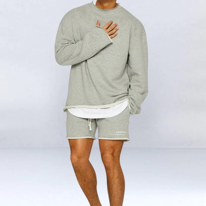 Thomas Hillas | Herren Set aus bequemem Sweatshirt und Shorts