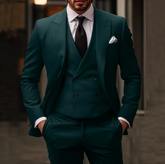 Thomas Hillas | 3-teiliges set für herren aus schlichtem business-blazer, weste und hose