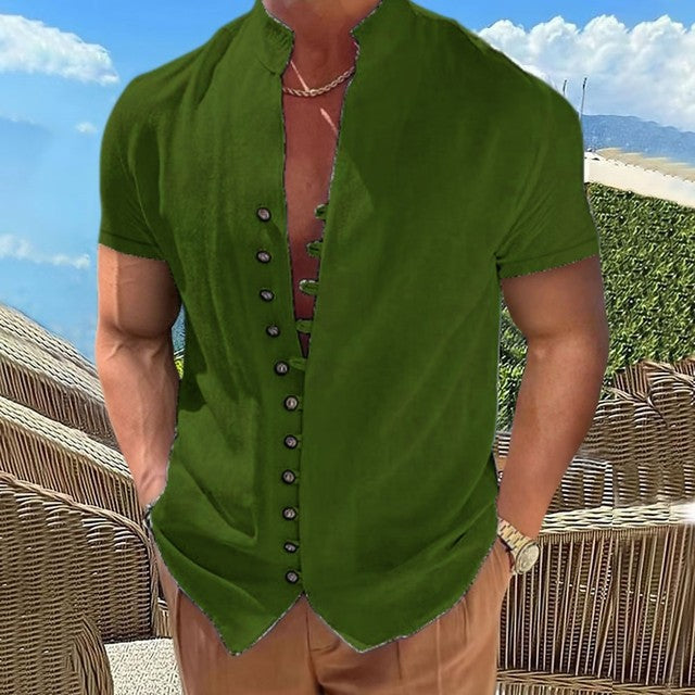 Thomas Hillas | Herren Shirt mit Einzigartiger Knopfleiste und Weicher Baumwolle