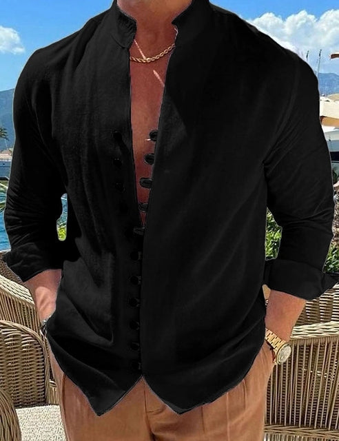 Thomas Hillas | Herren Shirt mit Einzigartiger Knopfleiste und Weicher Baumwolle