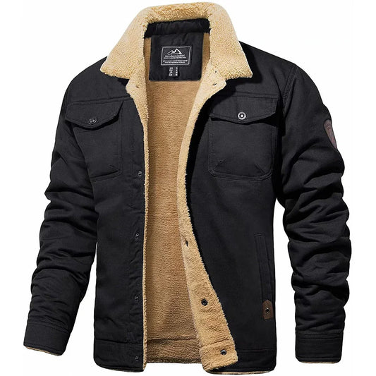 Thomas Hillas | Herren Winterjacke mit Teddyfutter