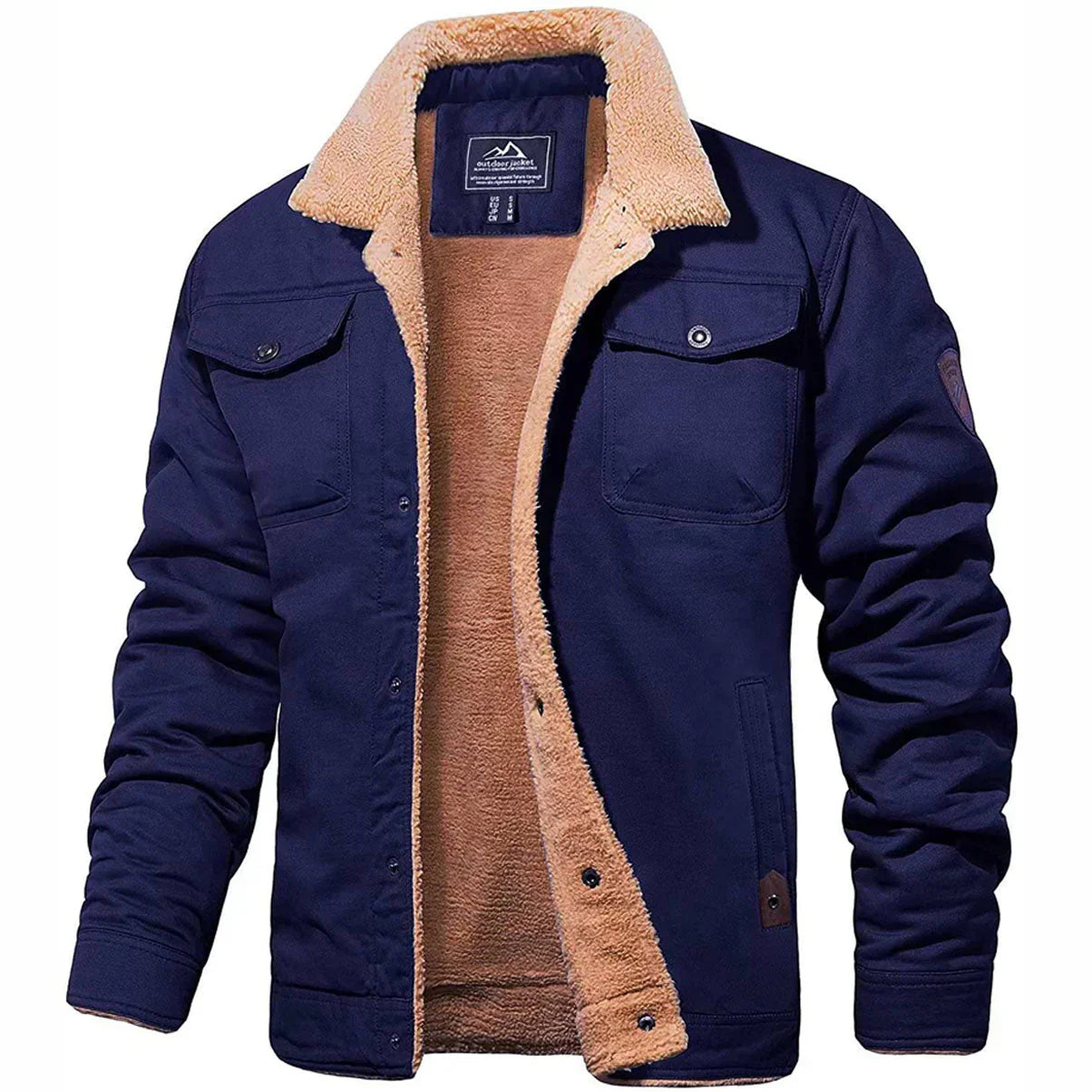 Thomas Hillas | Herren Winterjacke mit Teddyfutter
