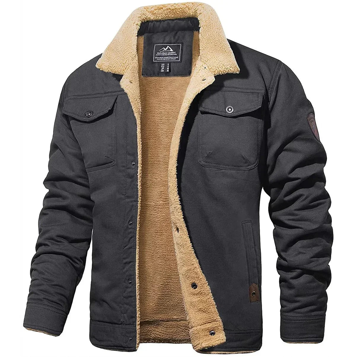 Thomas Hillas | Herren Winterjacke mit Teddyfutter
