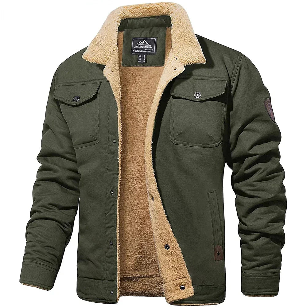 Thomas Hillas | Herren Winterjacke mit Teddyfutter