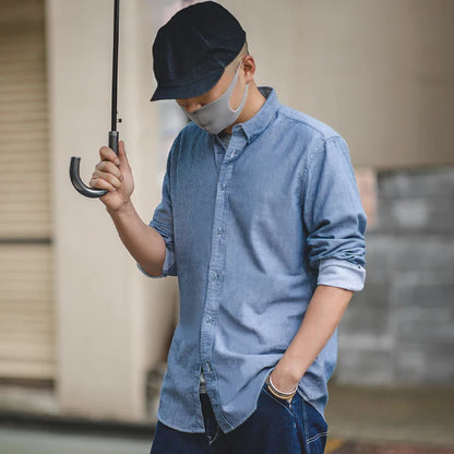 Thomas Hillas | Gestreiftes Button-Down-Hemd