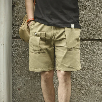 Thomas Hillas | Herren Vintage P37 Cargo-Shorts im Militär-Stil
