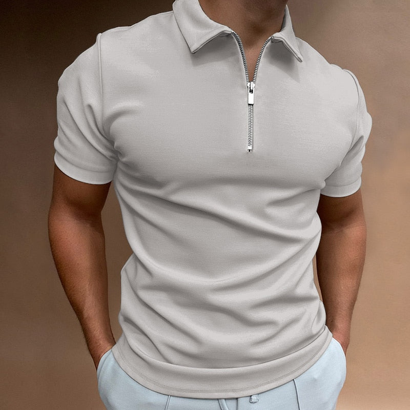Thomas Hillas | Zip-Up Poloshirt