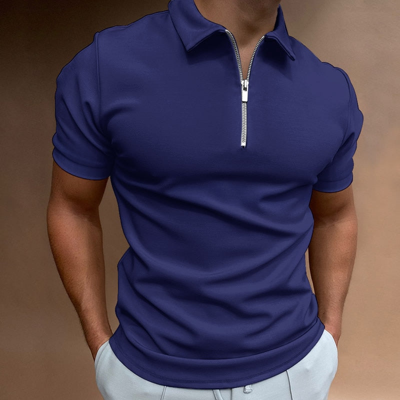 Thomas Hillas | Zip-Up Poloshirt