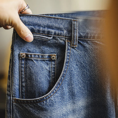 Thomas Hillas | Stonewashed Loose Fit Vintage-Jeans für Herren