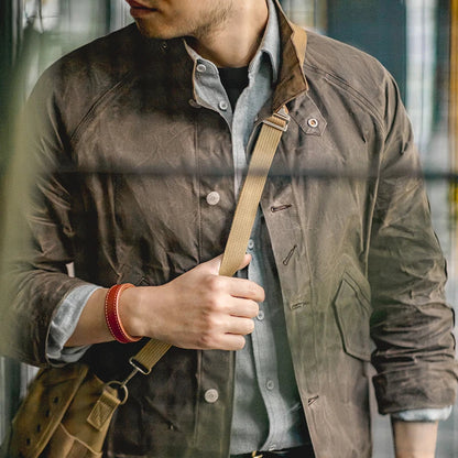 Thomas Hillas | Wachsbaumwoll-Jacke im Utility-Stil