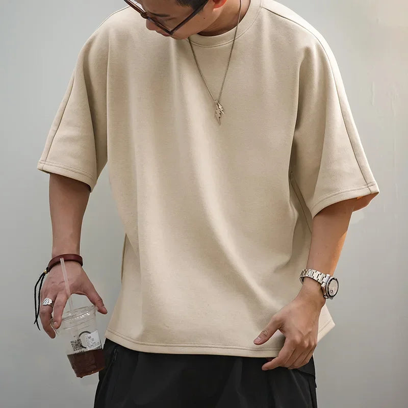 Thomas Hillas | Minimalistisch Oversized Heavyweight T-Shirt