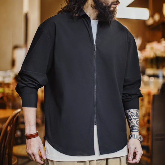 Thomas Hillas | Cleanes Zip-Shirt – Minimalismus trifft Funktion