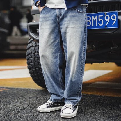 Thomas Hillas | Stonewashed Loose Fit Vintage-Jeans für Herren