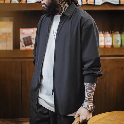 Thomas Hillas | Cleanes Zip-Shirt – Minimalismus trifft Funktion