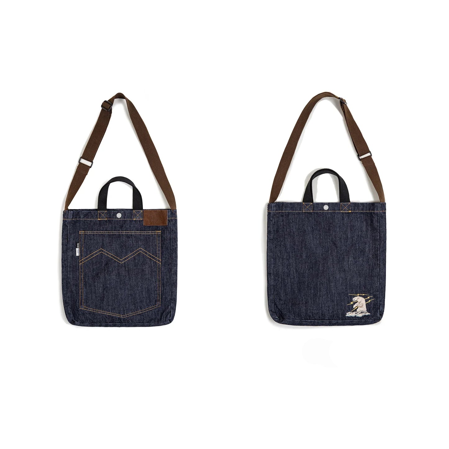 Thomas Hillas | Retro 14oz Denim Umhängetasche – Unisex Schultertasche im Vintage-Look