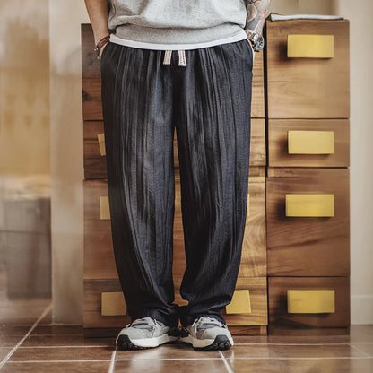 Thomas Hillas | Relax-Fit Hose mit dezentem Glanz & Kordelzug
