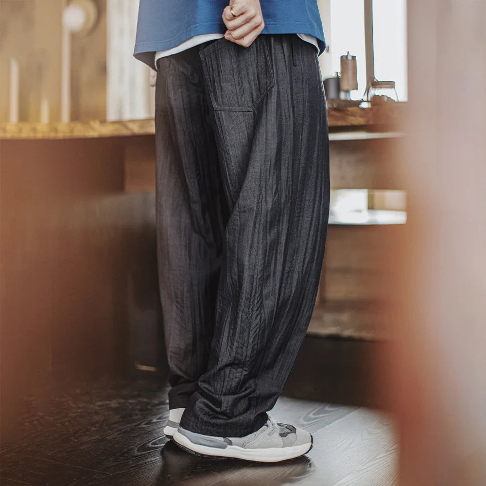 Thomas Hillas | Relax-Fit Hose mit dezentem Glanz & Kordelzug
