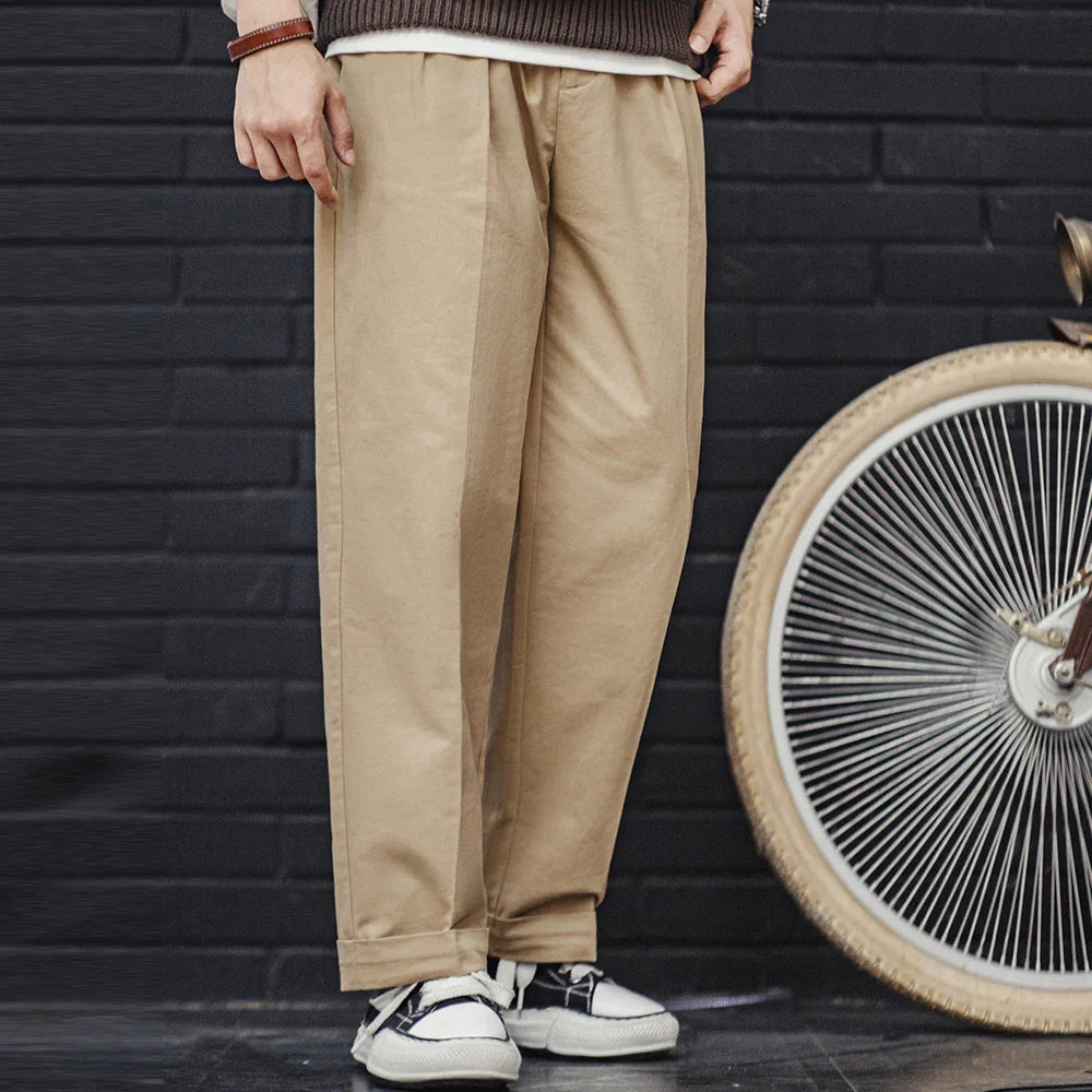 Thomas Hillas | Vintage Locker geschnittene Chinohose