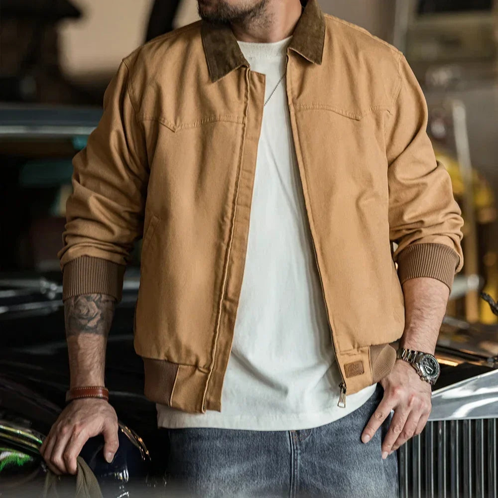 Thomas Hillas | Retro Santafe Canvasjacke – Schwere Vintage-Arbeitsjacke für Herren