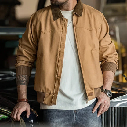 Thomas Hillas | Retro Santafe Canvasjacke – Schwere Vintage-Arbeitsjacke für Herren