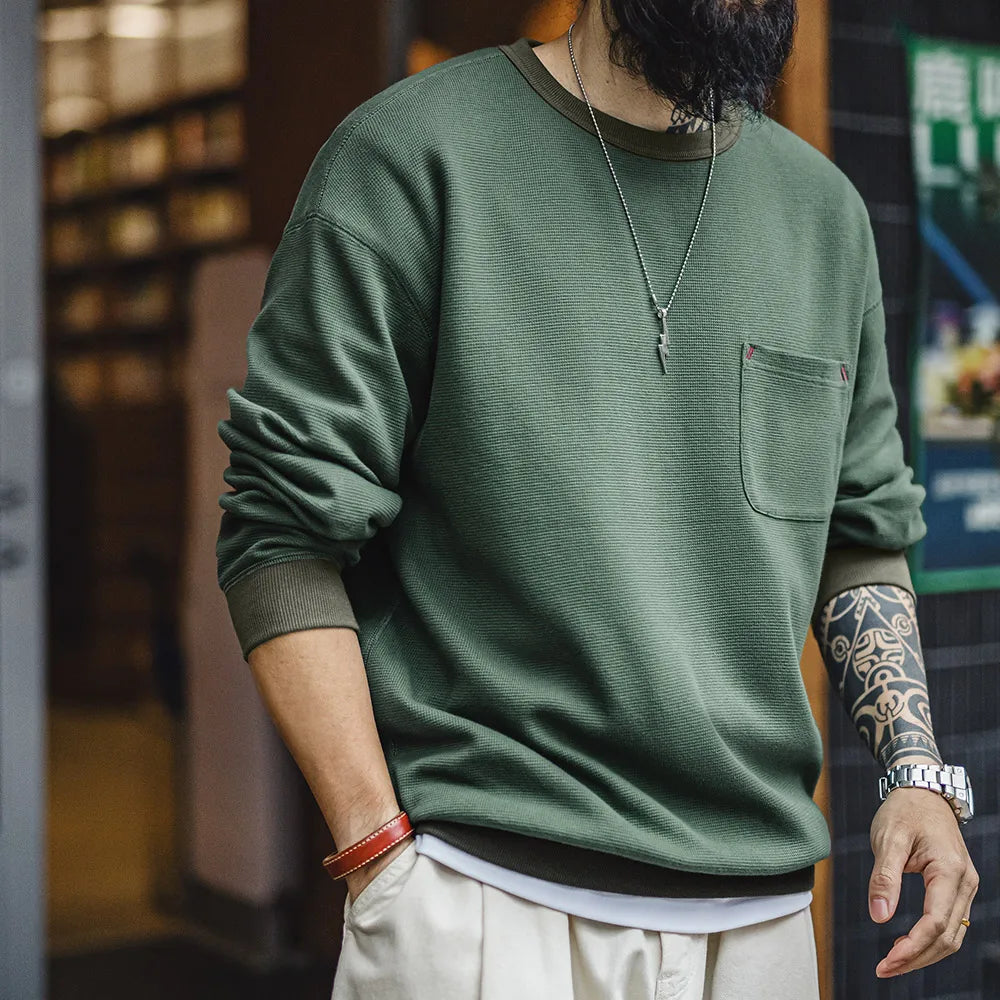 Thomas Hillas | Minimalistischer Pocket Sweater – Komfort trifft auf urbanen Style