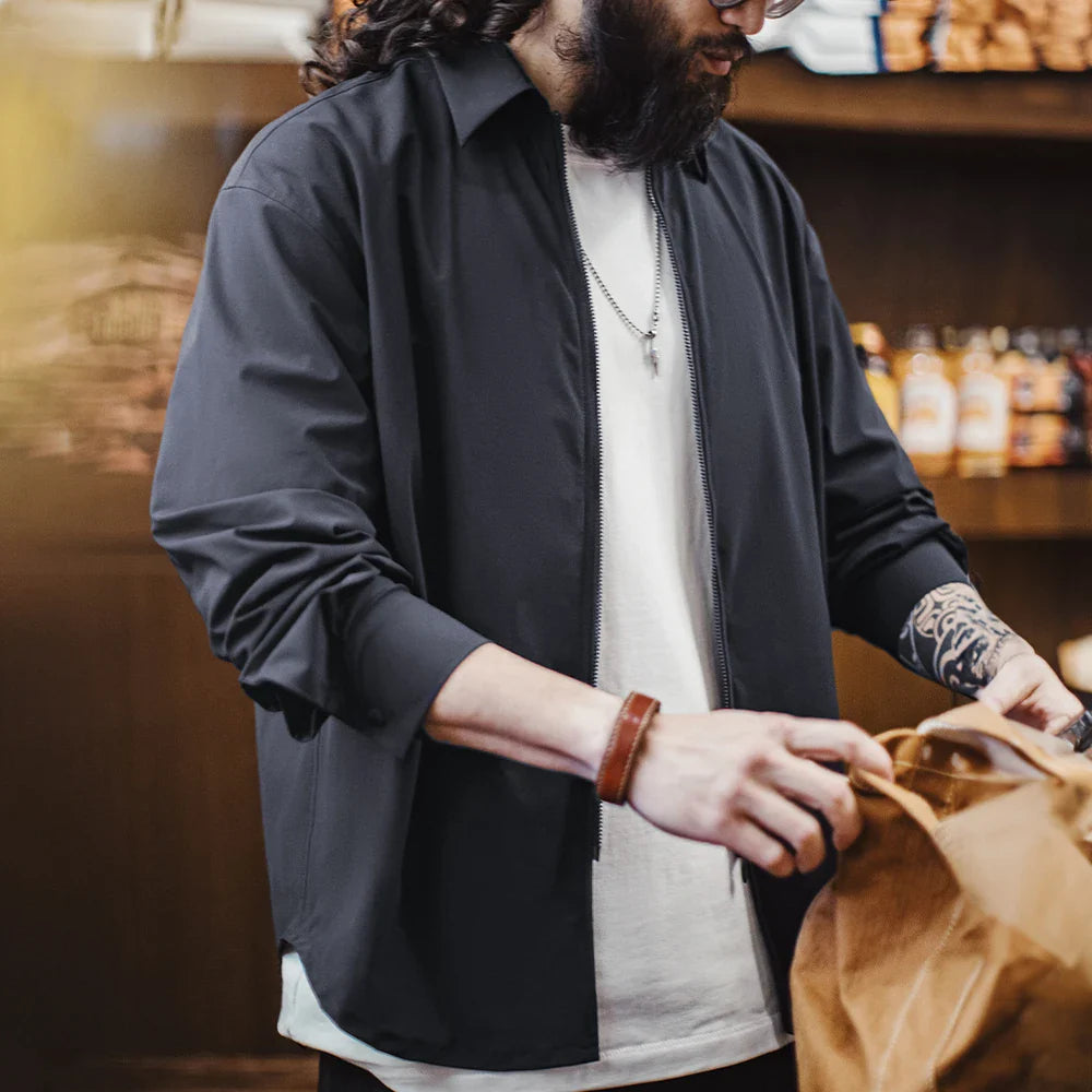 Thomas Hillas | Cleanes Zip-Shirt – Minimalismus trifft Funktion