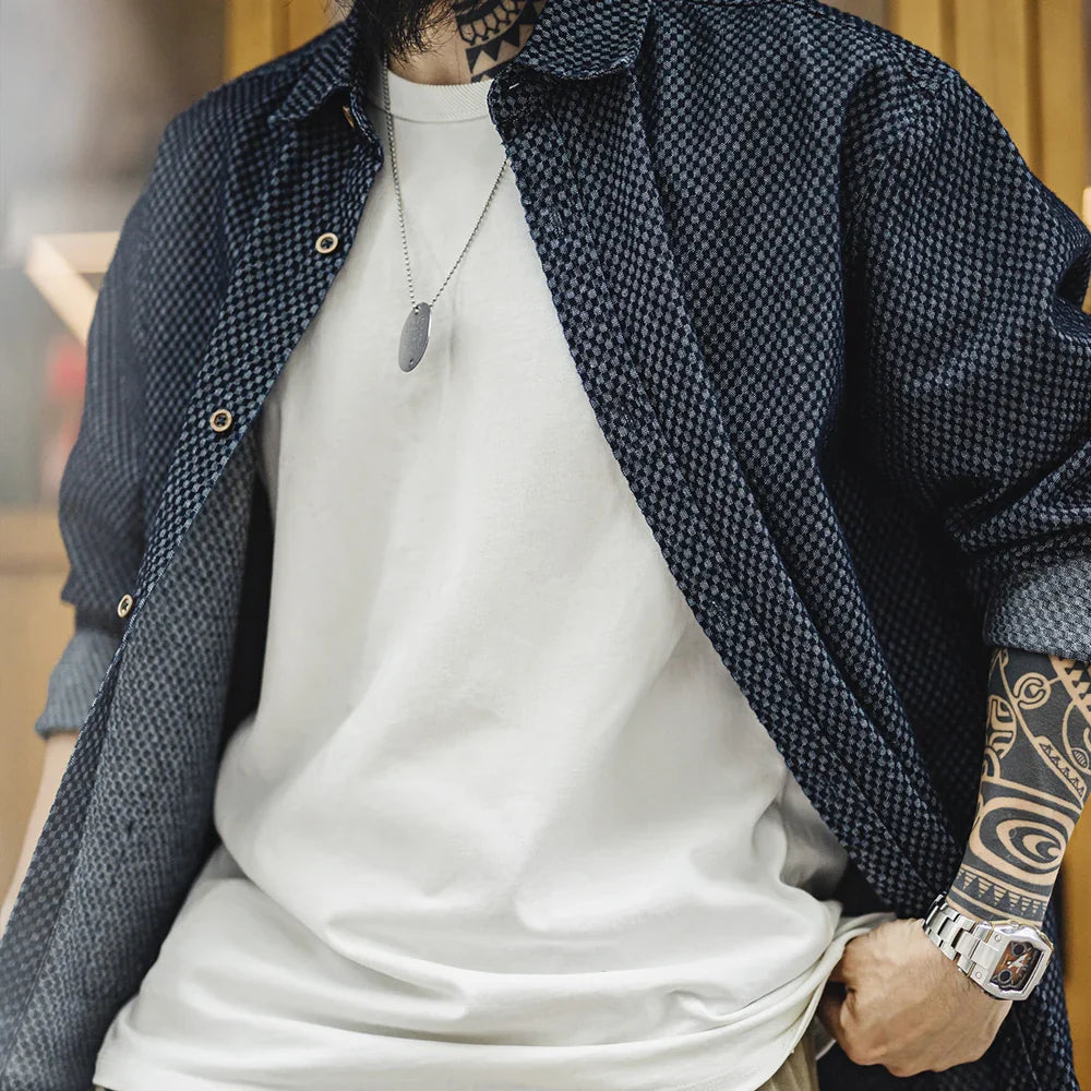 Thomas Hillas | Strukturierte Overshirt-Jacke