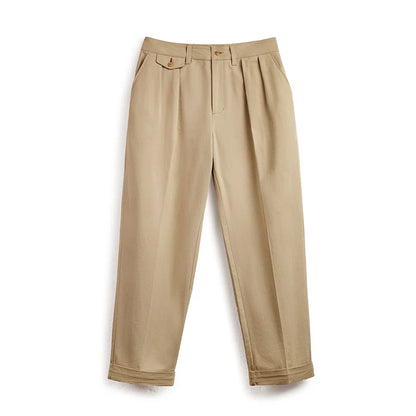Thomas Hillas | Vintage Locker geschnittene Chinohose
